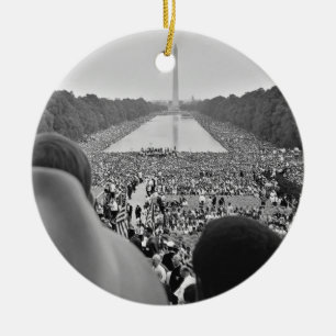 1963 Civil Rights March on Washington D.C. Ceramic Ornament