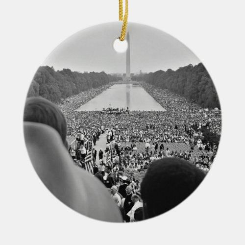 1963 Civil Rights March on Washington DC Ceramic Ornament