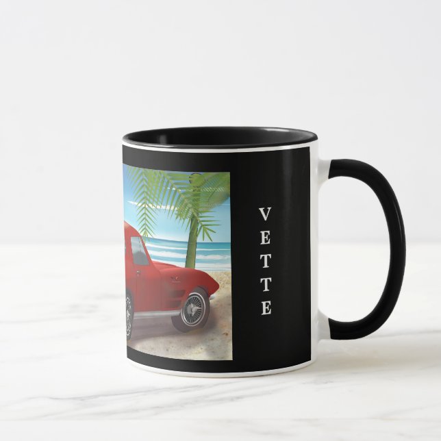 1963 Corvette Beach Scene Mug (Right)