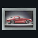 1963 Corvette Sting Ray Belt Buckle<br><div class="desc">Vintage Red 1963 Corvette Sting Ray Belt Buckle</div>