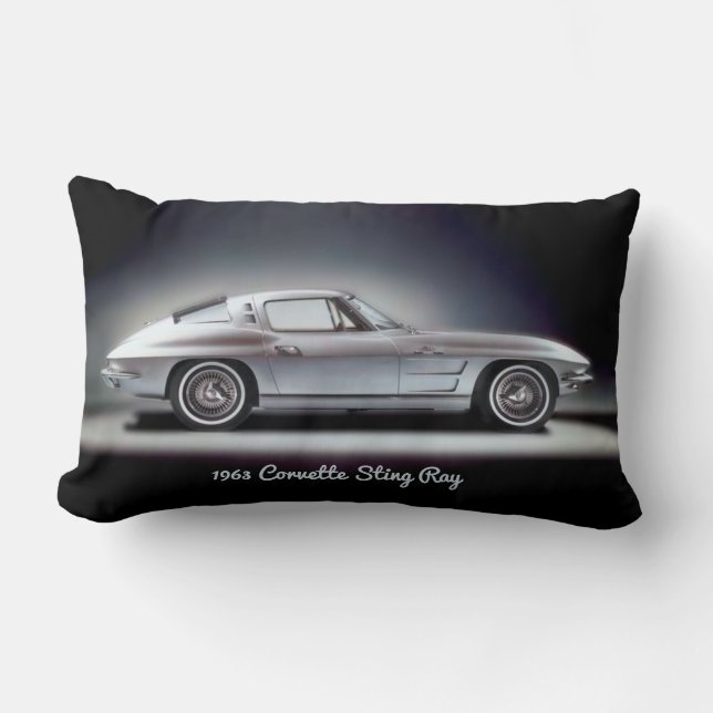 1963 Corvette Sting Ray Lumbar Pillow (Front)