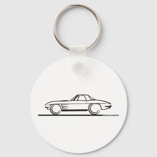 1963 Corvette Stingray Hardtop Keychain