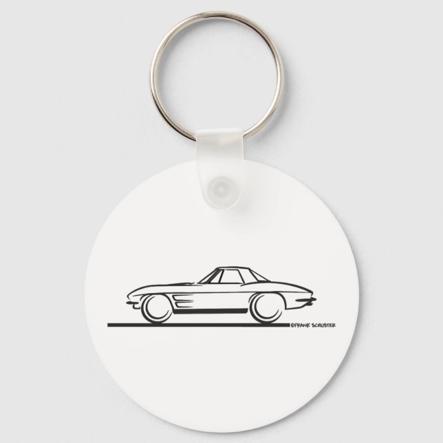 1963 Corvette Stingray Hardtop Keychain (Front)