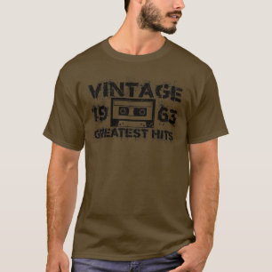 1963 Greatest Hits Vintage Black T-Shirt