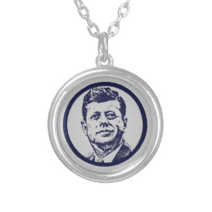1963 JFK SILVER PLATED NECKLACE