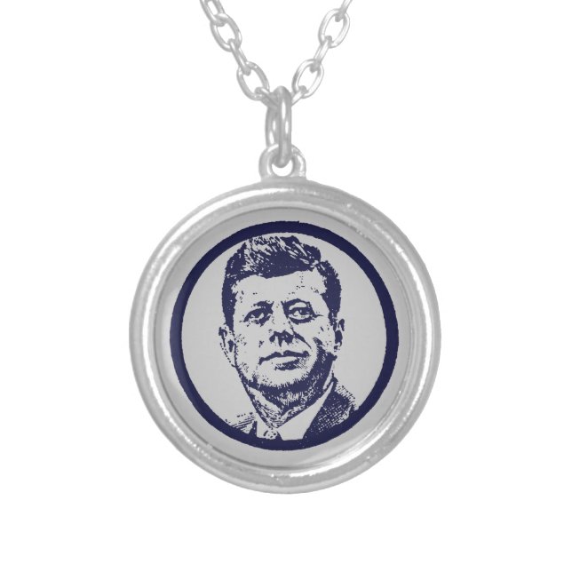 1963 JFK SILVER PLATED NECKLACE (Front)