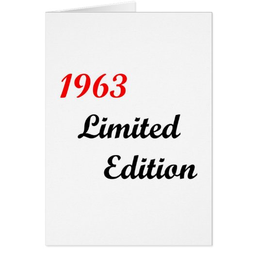 1963 Limited Edition Cards (Front)