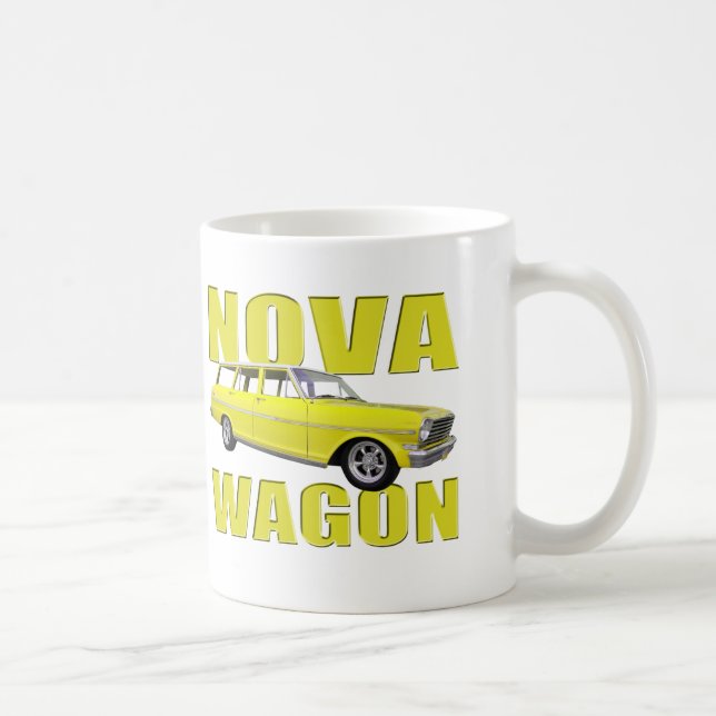 1963 nova chevy II wagon yellow Coffee Mug (Right)