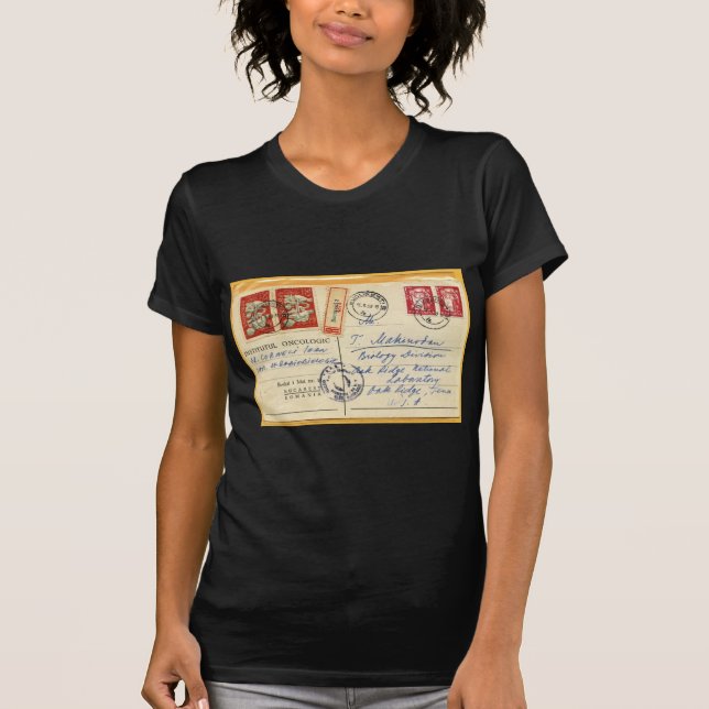 1963 - Oncology Romania to Oak Ridge Lab, USA T-Shirt (Front)