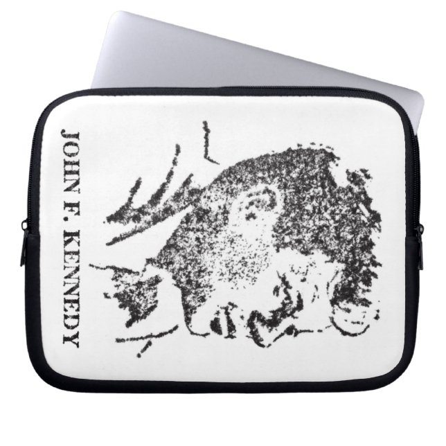 1963 profile of John F. Kennedy Laptop Sleeve (Front)