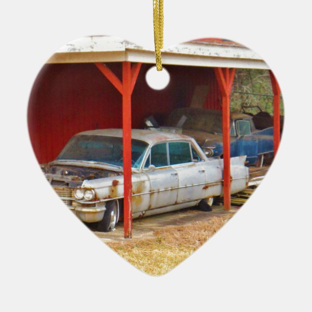 1963 Silver Sadan deville Ceramic Ornament (Front)