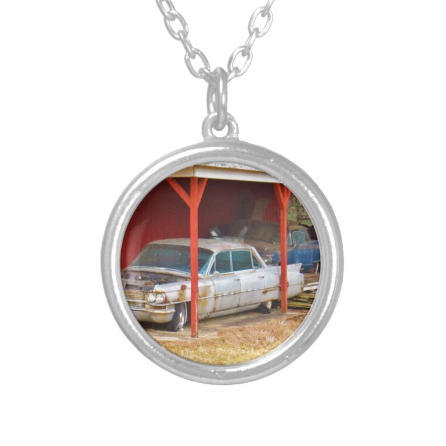 1963 Silver Sadan deville Plated Necklace (Front)