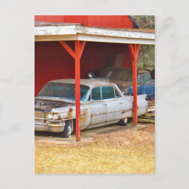 1963 Silver Sadan deville Postcard (Front)