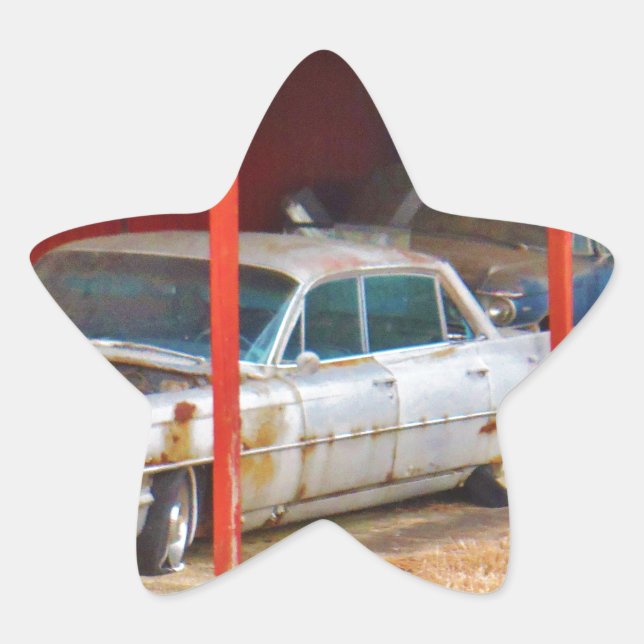 1963 Silver Sadan deville Star Sticker (Front)