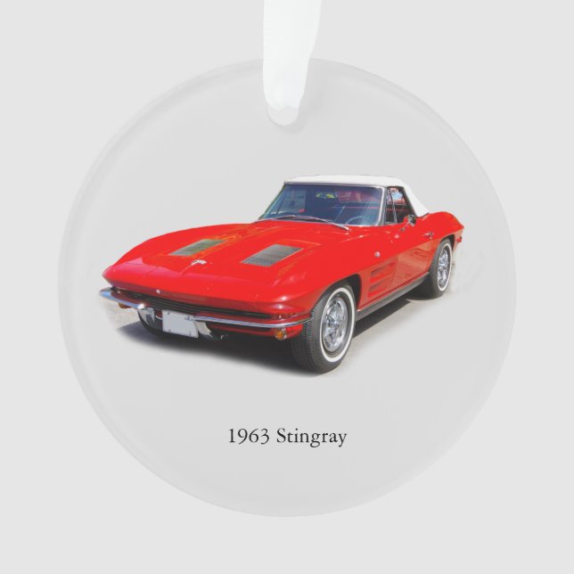 1963 Stingray acrylic ornament (Front)