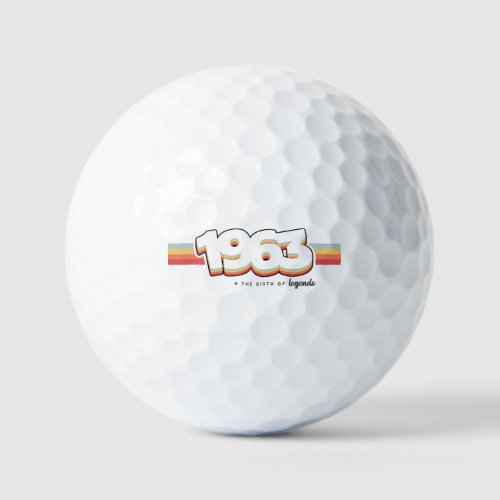 1963 The birth of legends Golf Balls