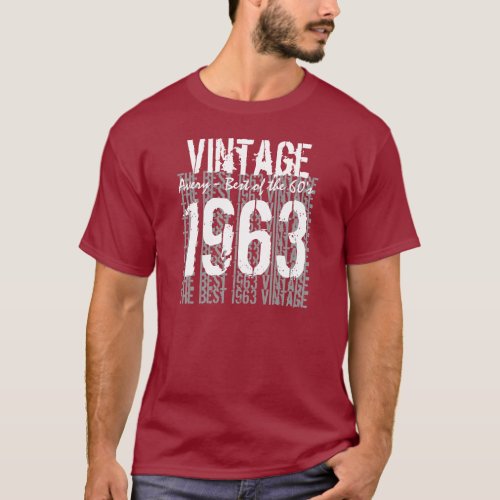 1963 Vintage Best of the 60s Custom Name Tee Gift