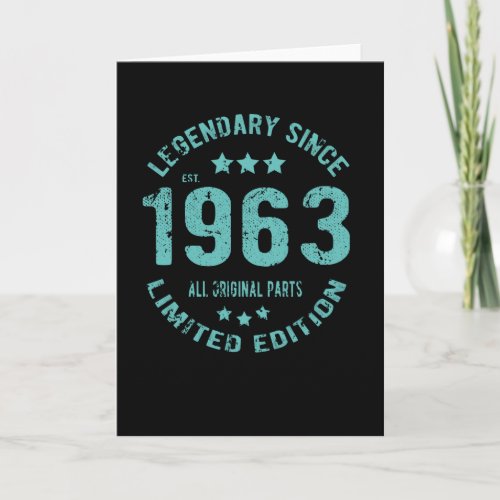 1963 Vintage Birthday Card