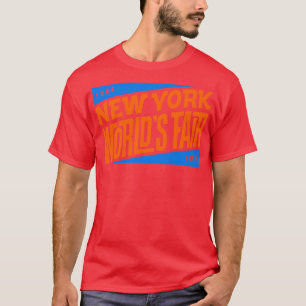 196465 New York Worlds Fair Tiki Font Full Colors T-Shirt
