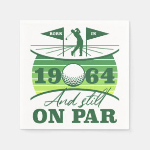 1964 60th Birthday Golf Humor Napkins