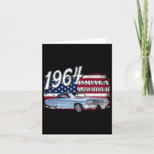 1964 64 Impala Lowrider Ss 4th Of July American  Card
