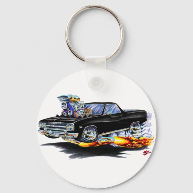 1964-65 El Camino Black Truck Keychain (Front)