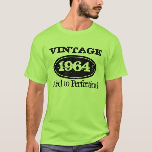 1964 Aged to perfection  Vintage Birthday t shirt