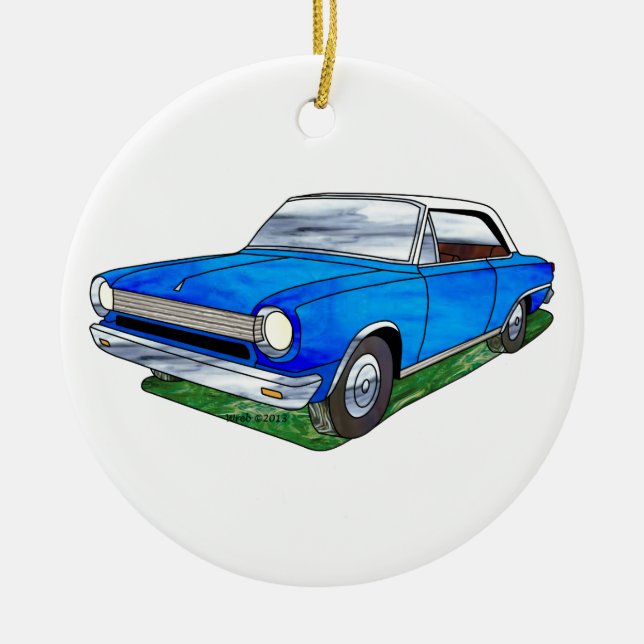 1964 AMC Rambler Ceramic Ornament (Front)