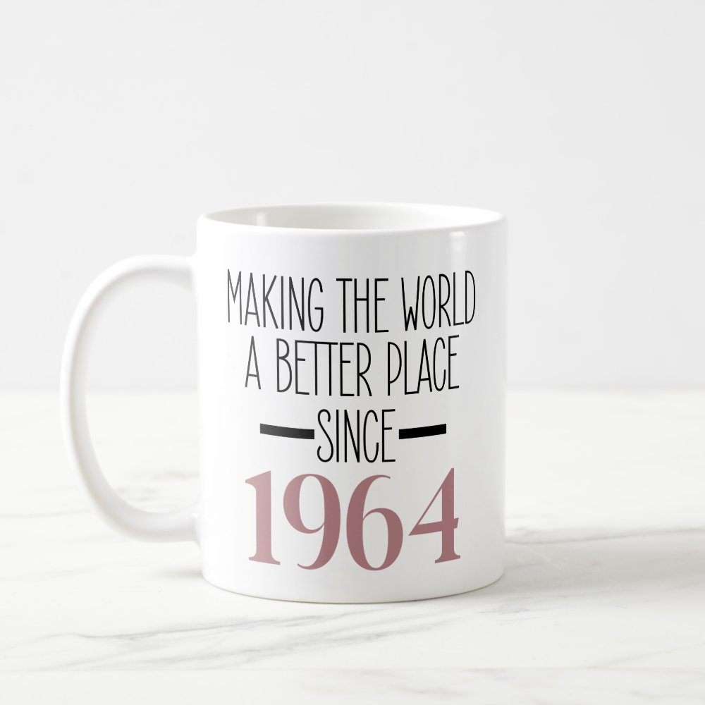 1964 Birthday 60th Years Old Gifts Customizable Mug