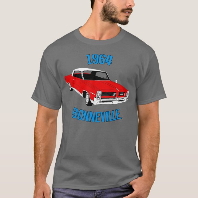 1964 Bonneville (red) T-shirt (Front)