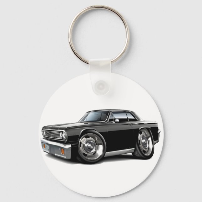 1964 Chevelle Black Car Keychain (Front)