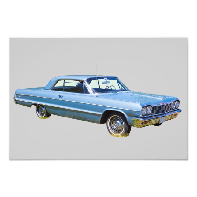 1964 Chevrolet Impala Antique Car Photo Print (Front)