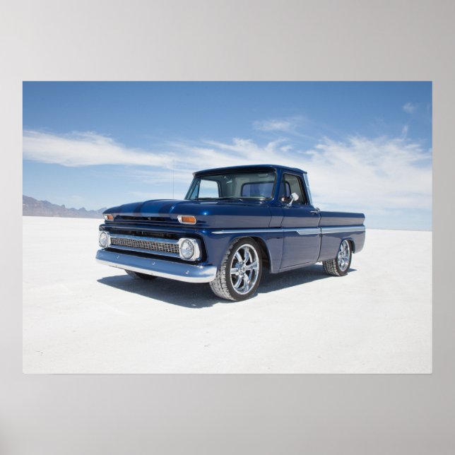 1964 chevy c10 pickup hot rod truck poster (Front)