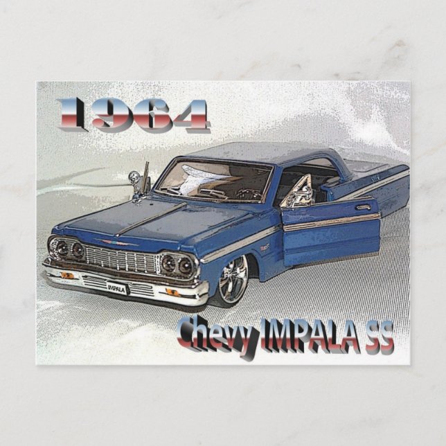 1964 Chevy IMPALA SS Postcard (Front)