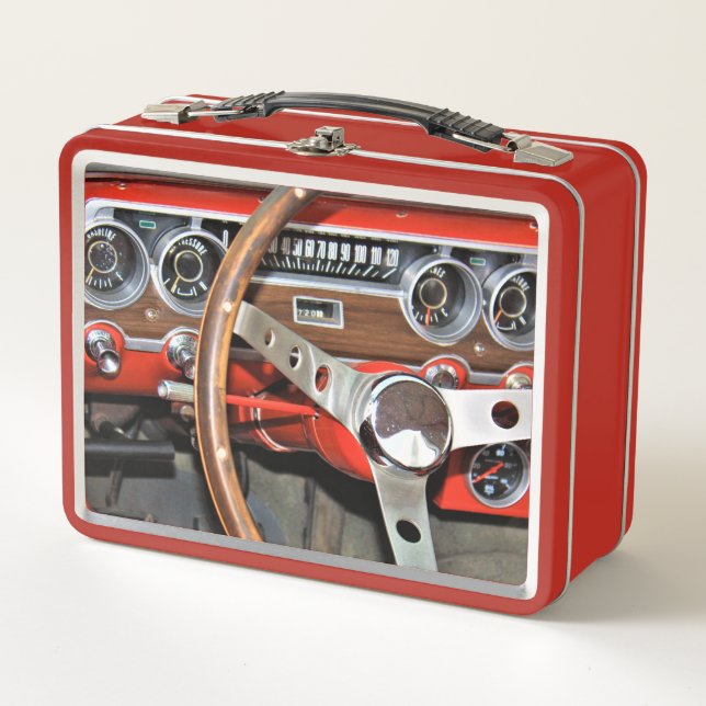 1964 Classic Car Dashboard Metal Lunch Box (Front)