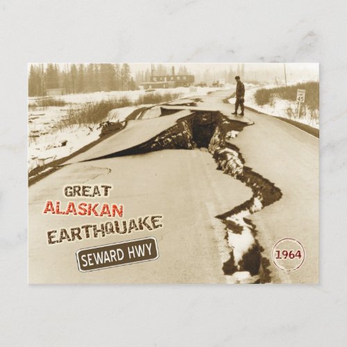 1964 Great Alaskan Earthquake Postcard