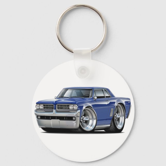 1964 GTO Dk Blue Car Keychain (Front)