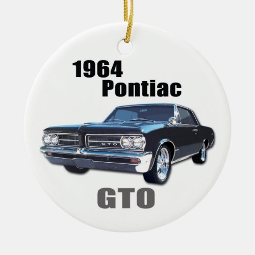 1964 GTO_ front Ceramic Ornament