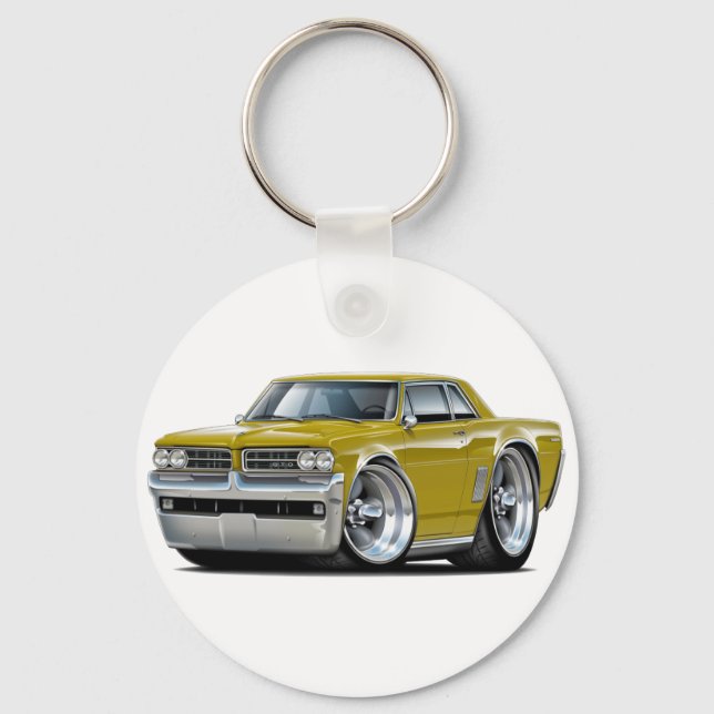 1964 GTO Gold Car Keychain (Front)