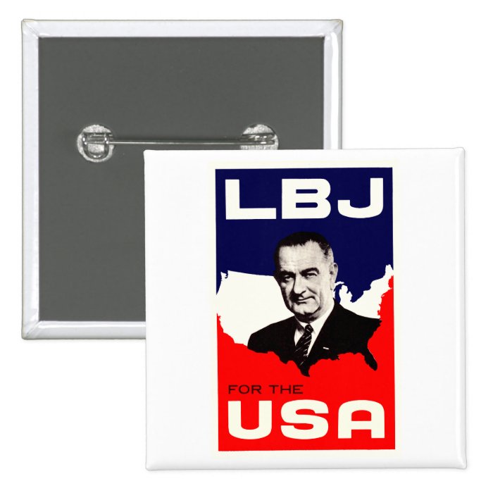 1964 LBJ for the USA Pinback Buttons