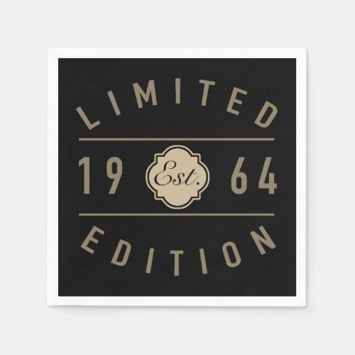 1964 Limited Edition 60th Birthday Napkins