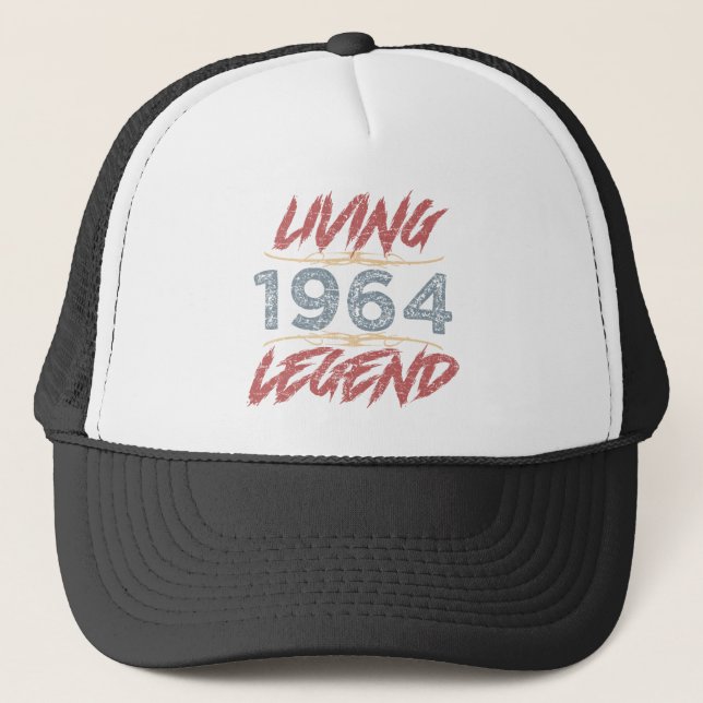 1964 Living Legend 60th Birthday Trucker Hat (Front)