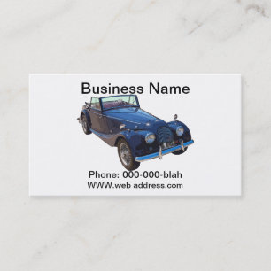 1964 Morgan Plus 4 Convertible Sports Car Business Card