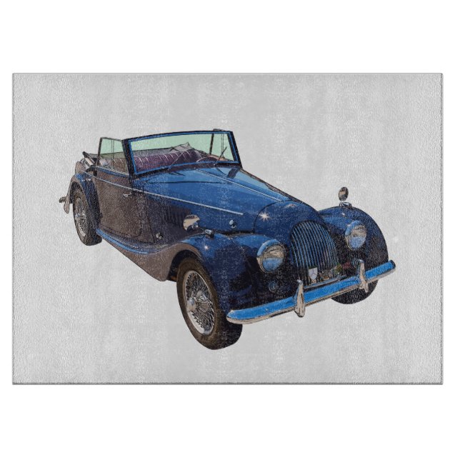 1964 Morgan Plus 4 Convertible Sports Car Cutting Board (Front)