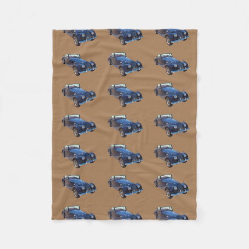 1964 Morgan Plus 4 Convertible Sports Car Fleece Blanket