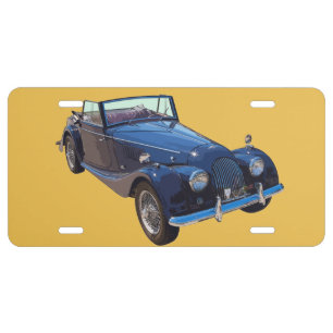 1964 Morgan Plus 4 Convertible Sports Car License Plate