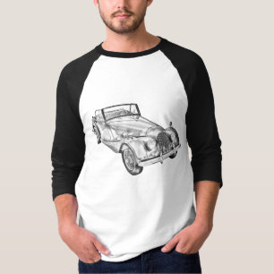 1964 Morgan Plus 4 Sports Car Illustration T-Shirt