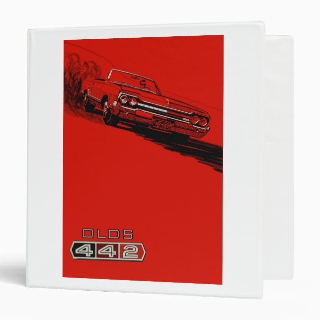 1964 Oldsmobile 442 poster reproduction 3 Ring Binder (Front/Inside)