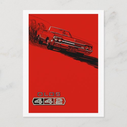 1964 Oldsmobile 442 poster reproduction Postcard