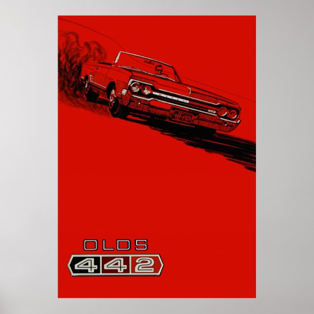 1964 Oldsmobile 442 vintage poster reproduction (Front)